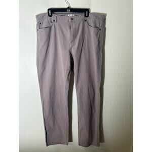 Men's Peter Millar Grayish Purple Cotton Flat Front Chinos Sz 40x32